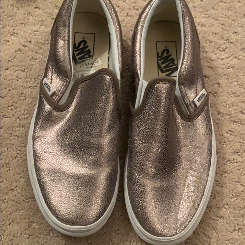 Brand new GOLD MARALIC VANS